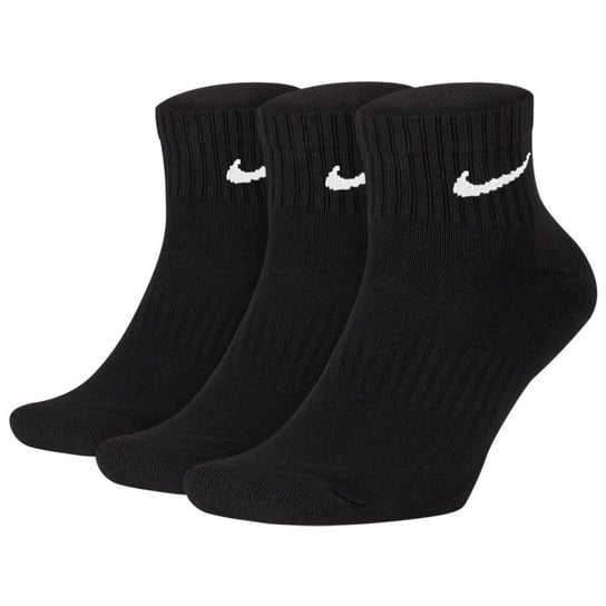 Nike, Skarpety sportowe, 3-pack, Everyday Cushion Ankle SX7667 010, czarny, rozmiar 38/42 Nike