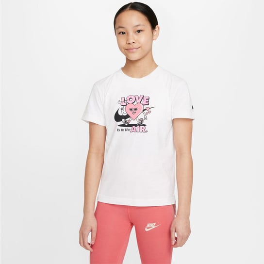Nike Sportswear Jr, Koszulka, girls, DO1327 100, biały, XL Nike