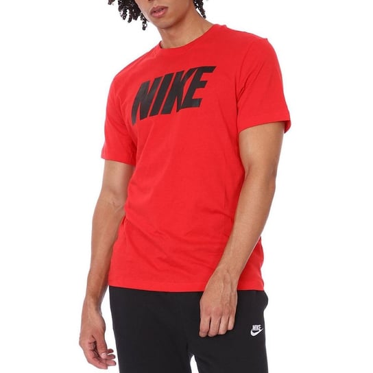 Nike T-Shirt Męski Czerwony Nsw Tee Icon Block Dc5092-657 M Nike