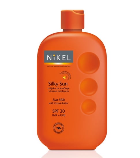 Nikel, jedwabiste mleczko do ciała z masłem kokosowym, SPF 30, 230 ml Nikel