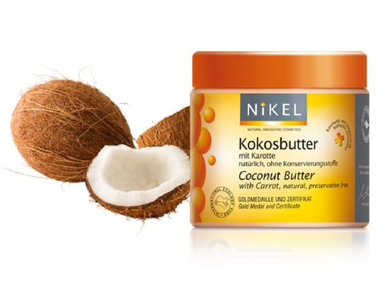 Nikel, masło kokosowe z marchewką, ochrona UV, 250 ml Nikel
