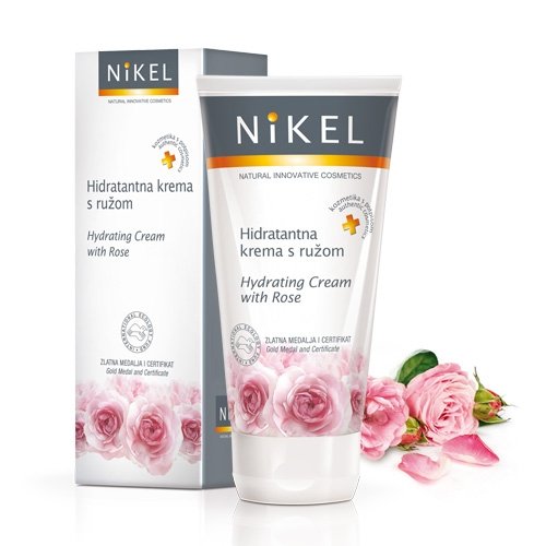 Nikel, nawilżający krem do twarzy z różą, 50 ml Nikel