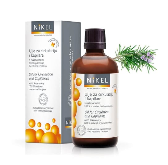 Nikel, olejek poprawiający mikrocyrkulację krwi z rozmarynem, 100 ml Nikel