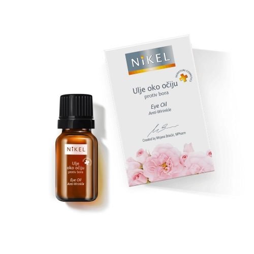 Nikel, olejek z kwiatów dzikiej róży i passiflora pod oczy niwelujący zmarszczki i rozjaśniający cienie, 10 ml Nikel