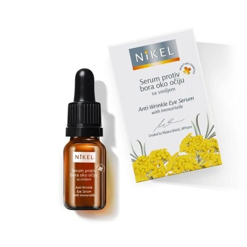 Nikel, przeciwzmarszczkowe serum pod oczy z kwiatem imortelle, 10 ml Nikel