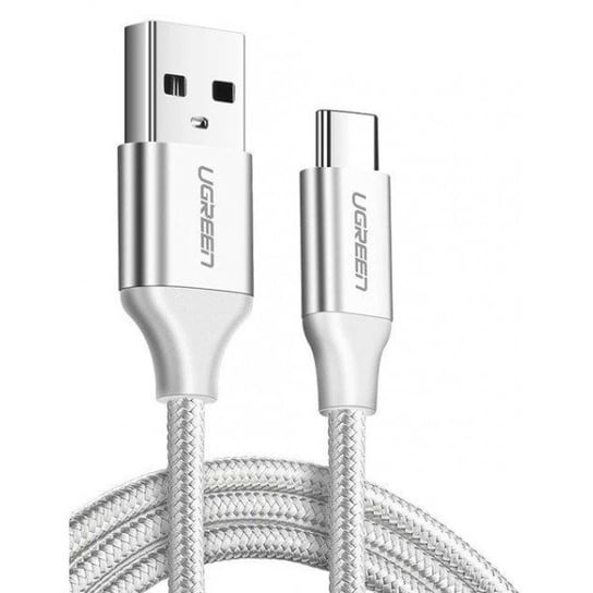 Niklowany kabel USB-C QC3.0 UGREEN 2m z aluminiową wtyczką biały uGreen