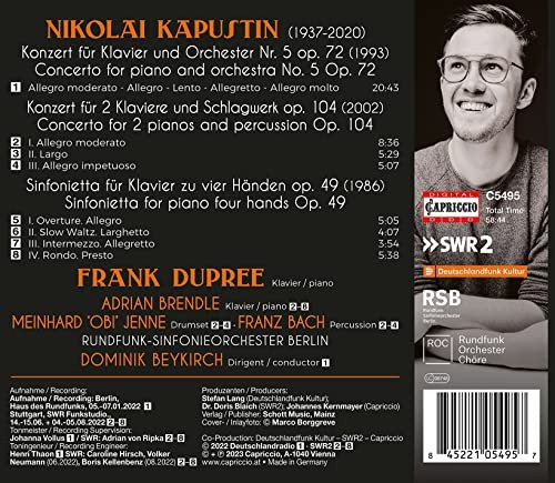 Nikolai Kapustin Dupree Frank