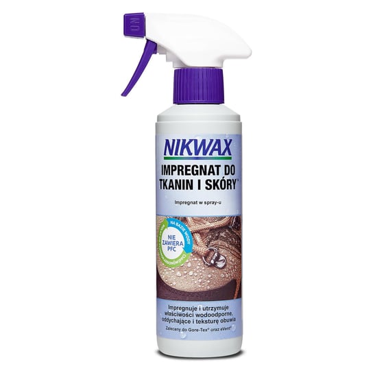 Nikwax, Impregnat do obuwia z tkaniny i skóry, Spray On, 300 ml, atomizer NIKWAX