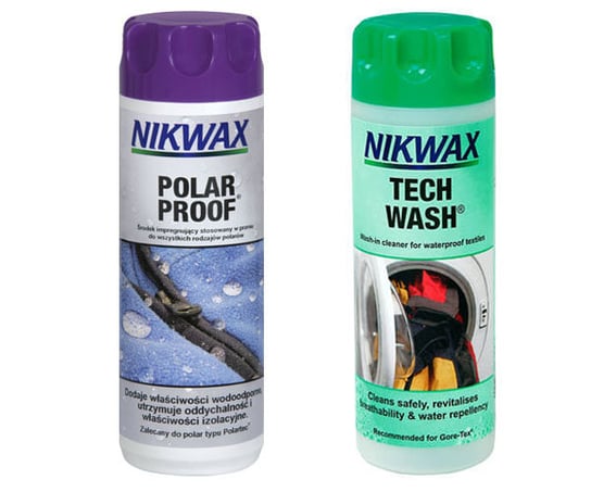 Nikwax, Zestaw pielęgnacyjny Twin Pack: Tech Wash/Polar Proof, 300ml NIKWAX