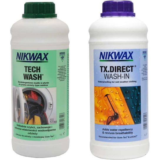Nikwax, Zestaw pielęgnacyjny, Twin Pack: Tech Wash/TX. Direct Wash-In, 1 l NIKWAX