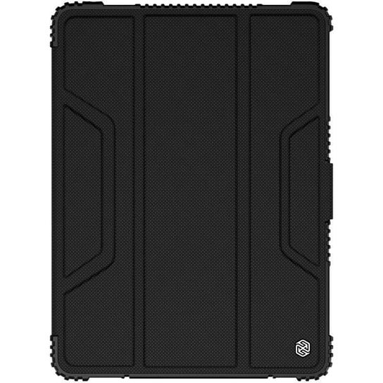 Nillkin Bumper Leather Case Pro pancerne etui Smart Cover z osłoną na aparat i podstawką iPad 10.2'' 2020 / iPad 10.2'' 2019 czarny Nillkin