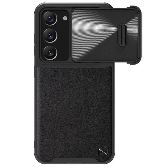 Nillkin CamShield Leather S Case etui Samsung Galaxy S23 pokrowiec z osłoną na aparat czarne Nillkin