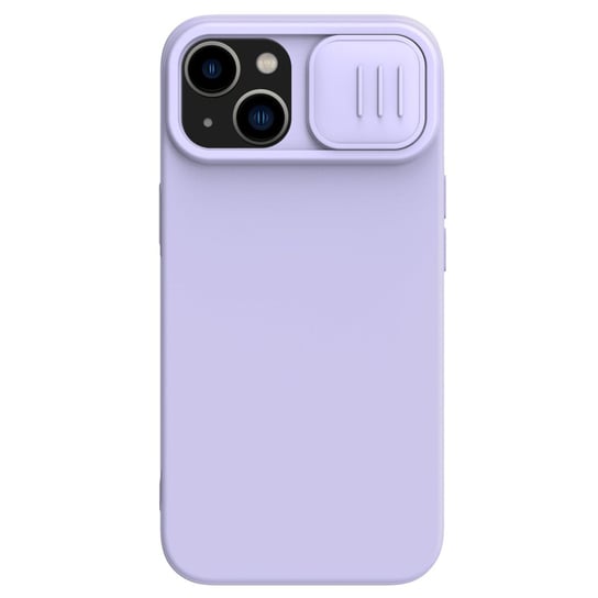 Nillkin CamShield Magnetic Silicone Case etui iPhone 14 Plus magnetyczny MagSafe pokrowiec z osłoną na aparat fioletowy Nillkin