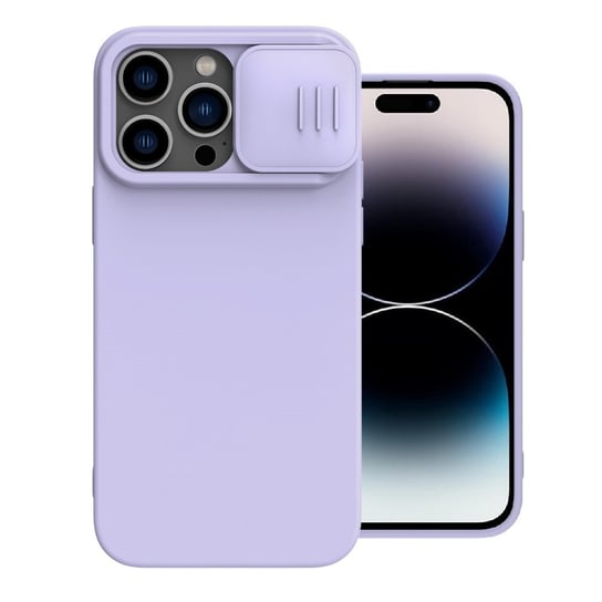 Nillkin CamShield Silicone MagSafe etui magnetyczne z przysłoną kamery do iPhone 14 Pro Max (Misty Purple) Nillkin