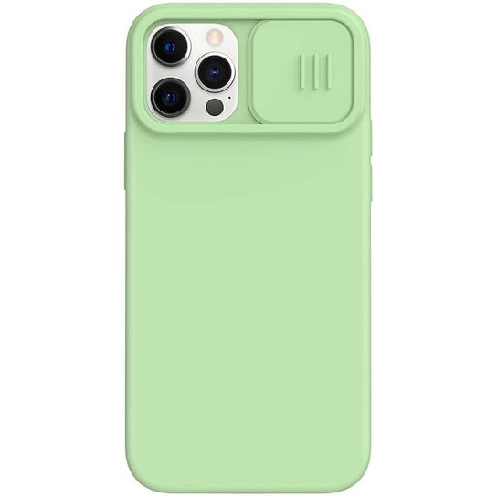Nillkin Camshield Silky Magnetic - Etui Apple Iphone 12 / 12 Pro Z Osłoną Aparatu (Matcha Green) Nillkin