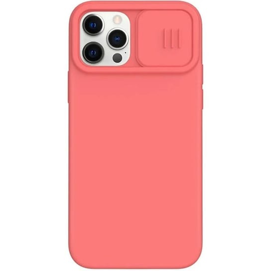 Nillkin Camshield Silky Magnetic - Etui Apple Iphone 12 / 12 Pro Z Osłoną Aparatu (Orange Pink) Nillkin