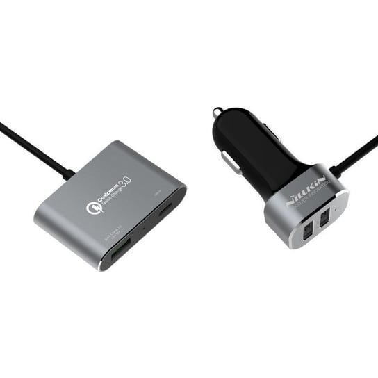 Nillkin PowerShare Car Charger - Ładowarka samochodowa QC3.0 3x USB + USB-C + Hub USB Nillkin