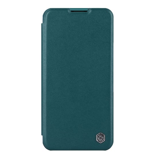 Nillkin Qin Leather Pro Case etui iPhone 14 osłona na aparat kabura pokrowiec obudowa z klapką zielony Nillkin