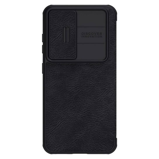 Nillkin Qin Leather Pro Case etui Samsung Galaxy S23+ pokrowiec z klapką osłona na aparat czarne Nillkin