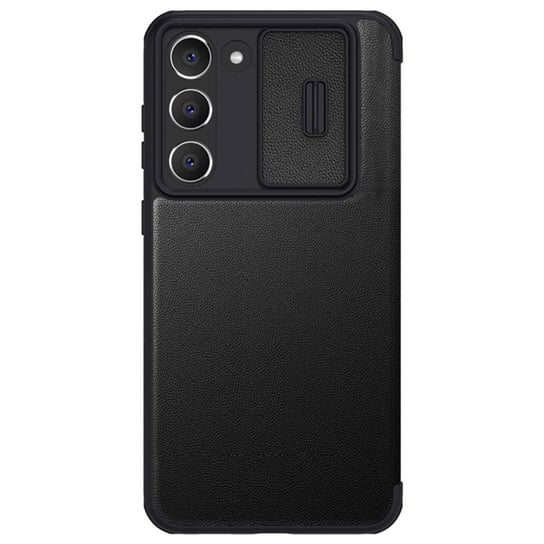 Nillkin Qin Leather Pro Case etui Samsung Galaxy S23 pokrowiec z klapką osłona na aparat czarne Nillkin