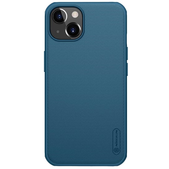 Nillkin Super Frosted Shield Pro wytrzymałe etui pokrowiec iPhone 13 niebieski Nillkin