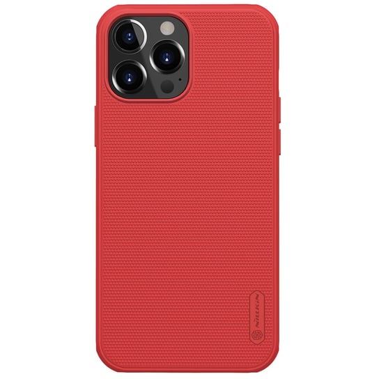 Nillkin Super Frosted Shield Pro wytrzymałe etui pokrowiec iPhone 13 Pro czerwony Nillkin