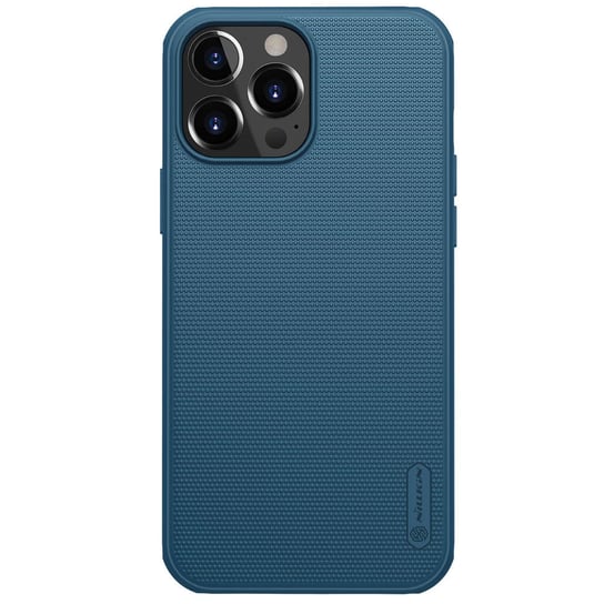 Nillkin Super Frosted Shield Pro wytrzymałe etui pokrowiec iPhone 13 Pro Max niebieski Nillkin