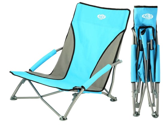 NILS Leżak Krzesło Plażowe Turystyczne Składane Nils Camp