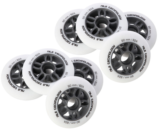 Inline-Skater Rollen 78mm/82a – 8er Set Mit ABEC7 Lagern & Spacern, Für Rollerblade
