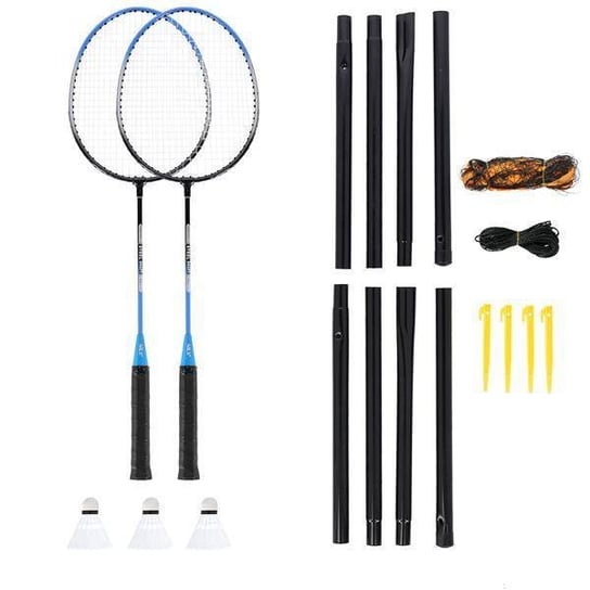 NILS, Zestaw do badmintona NRZ012 (2 rakietki, 3 lotki, siatka 6m, pokrowiec) NILS