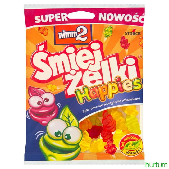 NIMM2 - Śmiejżelki Happies - Żelki Owocowe Wzbogacone Witaminami - 130 G Inne