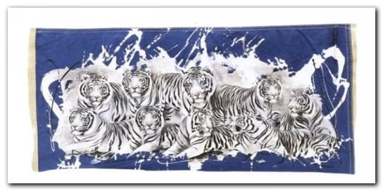 Nine White Tigers plakat obraz 100x50cm Wizard+Genius