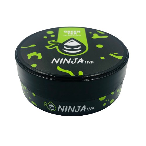 Ninja Ink, Tattoo Elixir, krem do tatuażu Green Tea, 100 ml Ninja Ink