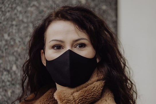 Ninja Mask, damska maseczka ochronna 100% bawełny kolor czarny Ninja Mask