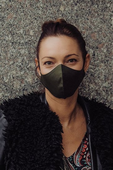 Ninja Mask, damska maseczka ochronna kolor khaki 100% bawełny – wielorazowa- oddychająca Ninja Mask