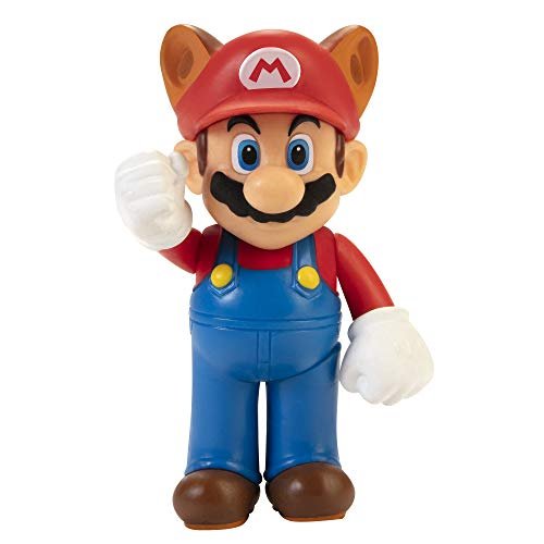 Nintendo Racoon Mario Figure, 2.5" / 6Cm Posable Articulated Action Figure, Perfect For Kids And Collectors Inna marka