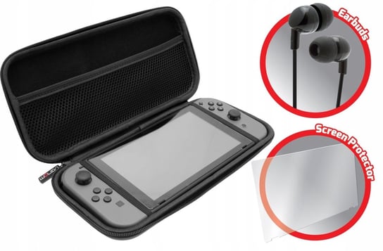 Nintendo Switch Futerał Etui + Szkło + Słuchawki Venom