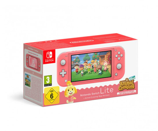 Nintendo Switch Lite Coral + ACNH bundle Nintendo