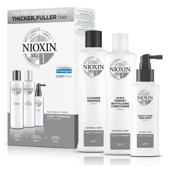 Nioxin System 1 XXL Duży zestaw do włosów naturalnych i lekko przerzedzonych Nioxin