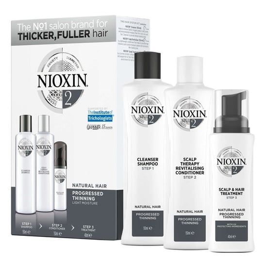 Nioxin, System 2, Zestaw kosmetyków do pielęgnacji, 3 szt. Nioxin