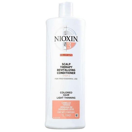 Nioxin System 3, Odżywka przeciw wypadaniu do włosów farbowanych i lekko przerzedzonych 1000ml Nioxin