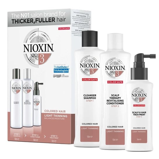 Nioxin, System 3, zestaw kosmetyków do pielęgnacji, 3 szt. Nioxin
