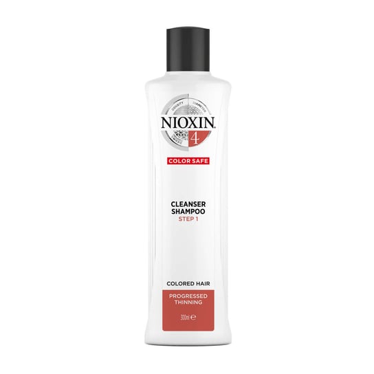 Nioxin, System 4 Cleanser, Oczyszczający szampon do włosów farbowanych znacznie przerzedzonych, 300 ml Nioxin