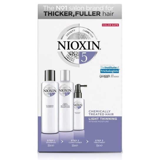 Nioxin System 5 XXL Duży zestaw do włosów lekko przerzedzonych i poddanych zabiegom chemicznym Nioxin