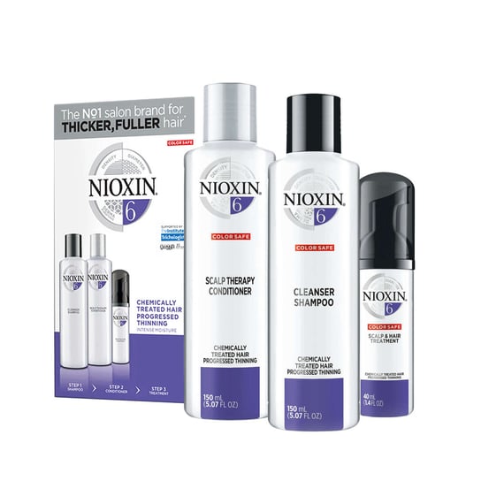 Nioxin, System 6, Zestaw kosmetyków do pielęgnacji, 3 szt. Nioxin