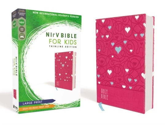 NIrV, Bible for Kids, Large Print, Leathersoft, Pink Zondervan