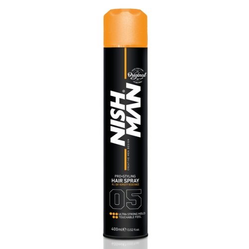 Nishman Hair Spray ULTRA HOLD Lakier do włosów 400ml Nishman