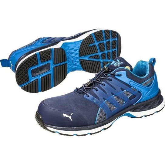 Niskie buty bezpieczeństwa Puma Velocity 2.0 Blue Low S1P ESD HRO SRC. - Niebieski - 41 Inna marka