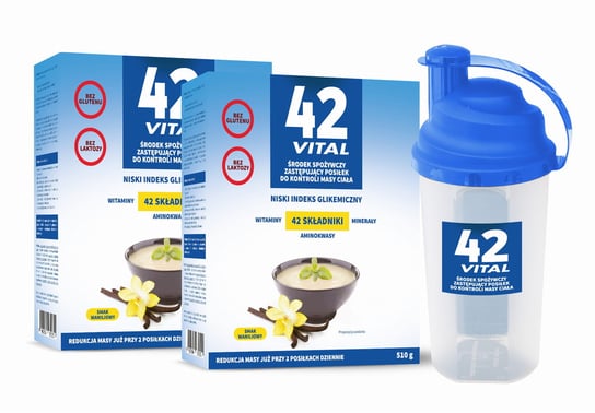 Niskokaloryczna Dieta 2X510 G + Shaker 42 Vital 42 Vital
