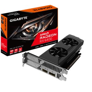 Niskoprofilowa karta graficzna Gigabyte Radeon RX 6400 D6 4 GB Gigabyte